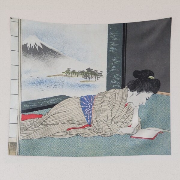 Item preview, Japanese Vintage Art (Woman Reading A Book) designed and sold by Pendy777.