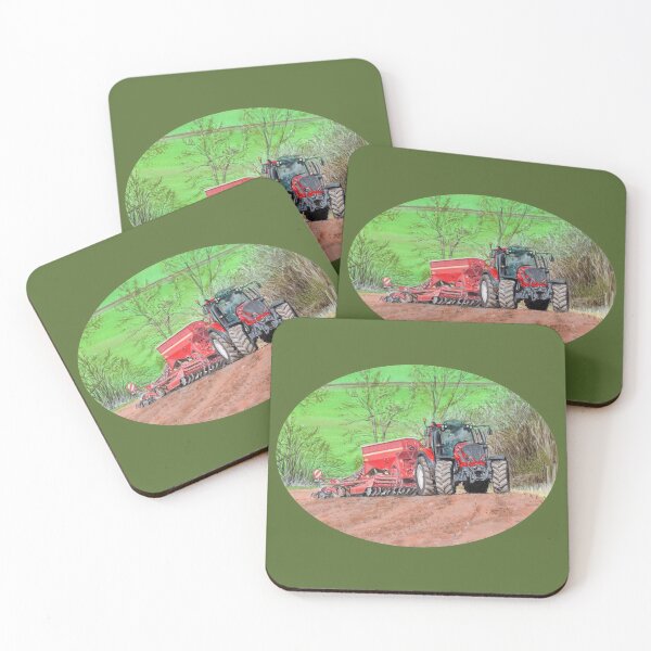 Item preview, Tractor in Field (green) designed and sold by SandraWarmerdam.