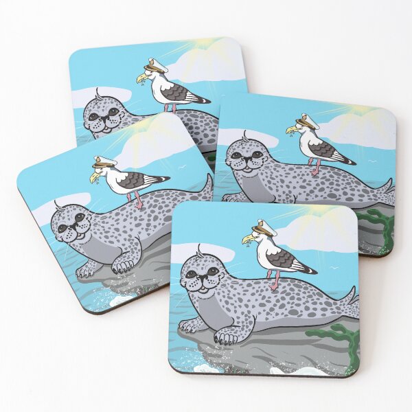 Item preview, Harbour Seal and Captain Seagull  designed and sold by Emma Martinez.