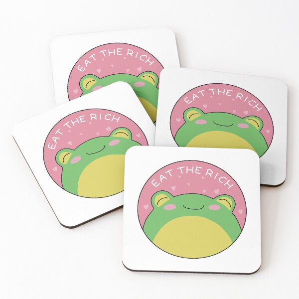 Eat The Rich - Frog Coasters (Set of 4)
