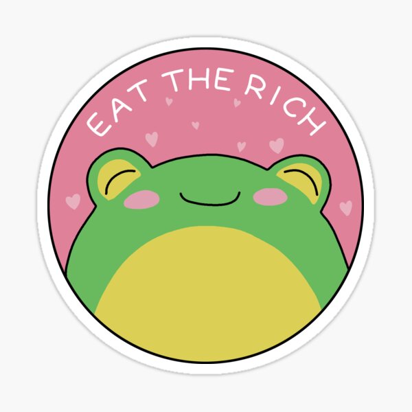 Item preview, Eat The Rich - Frog designed and sold by ValentinaHramov.
