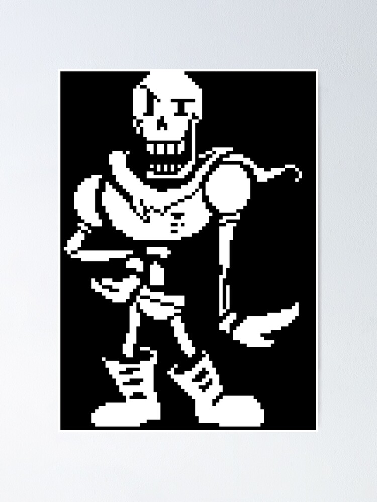 Papyrus Undertale Poster By Sirflipp Redbubble