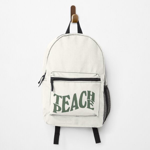 Item preview, teach peace lettering - sage green designed and sold by smileyfriend.