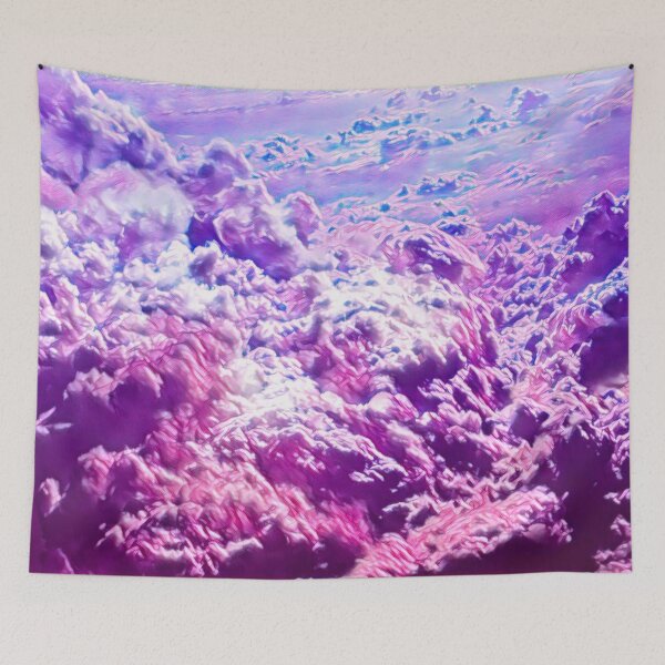 Item preview, Mysterious pink clouds,abstract art designed and sold by MagicacandyC.