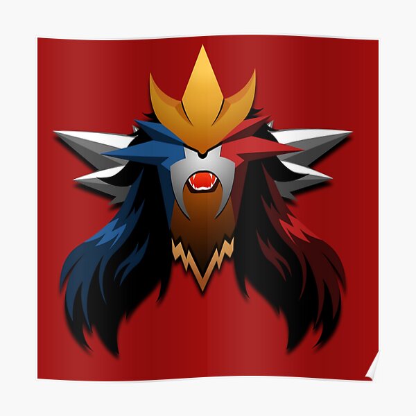 Poster Entei Redbubble