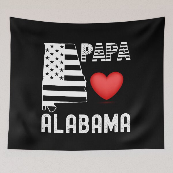 Item preview, Alabama Papa American Flag Style Fathers Day Gifts designed and sold by fra02.