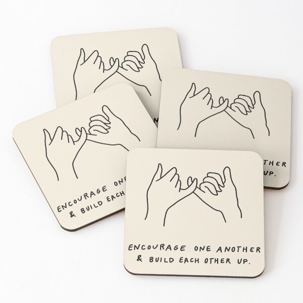 Item preview, pinky promise - encourage one another and build each other up - black designed and sold by smileyfriend.