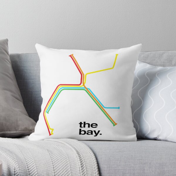 the bay. Throw Pillow