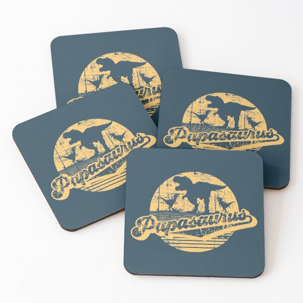 Item preview, PAPASAURUS T REX DAD DINO RETRO SUNSET CLASSIC DISTRESSED VINTAGE DINOSAUR DAD designed and sold by zenturtlemerch.