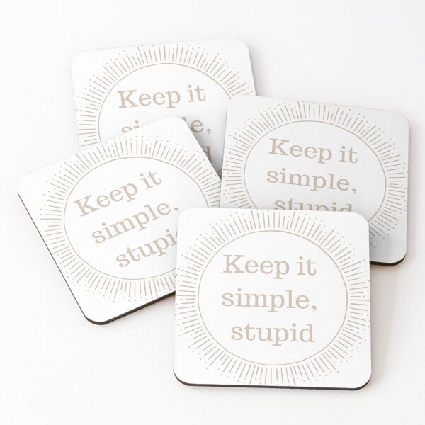 Item preview, Keep it simple, stupid designed and sold by MagdalenaRulez.