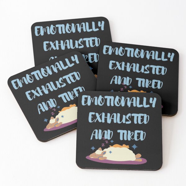 Item preview, Emotionally exhausted and tired depression quotes designed and sold by Simi2020.