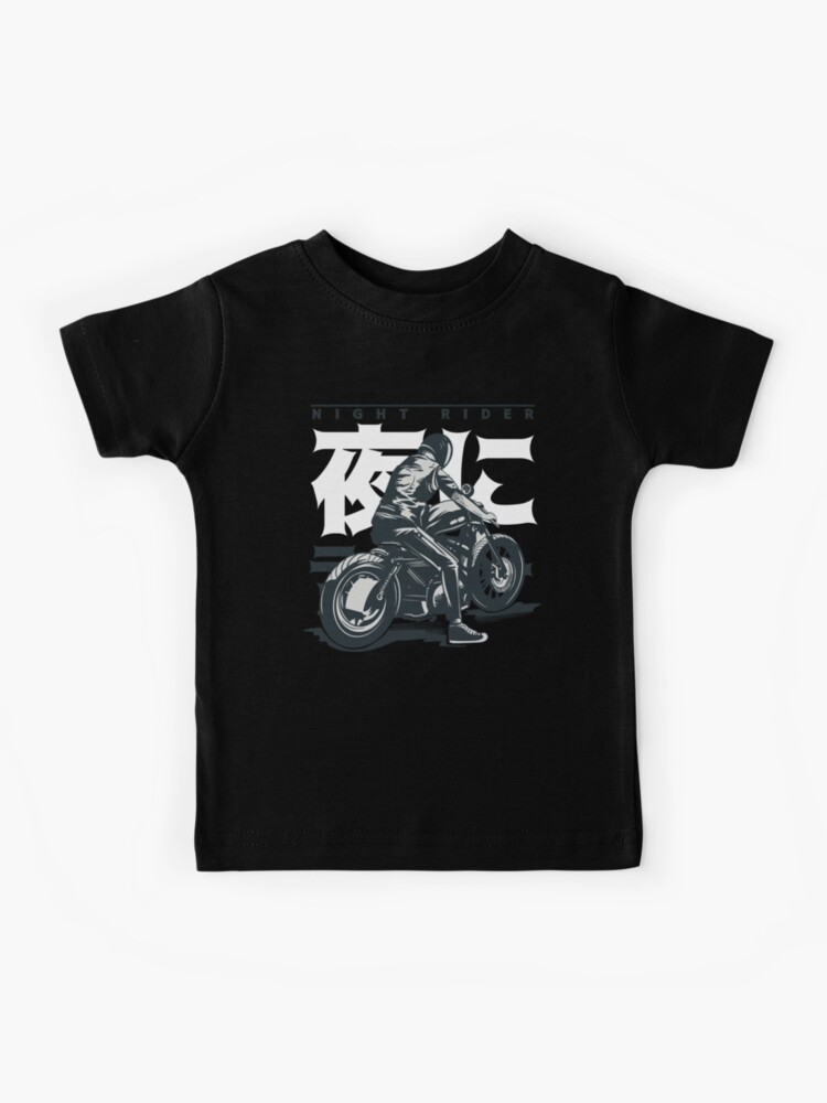 Japanese Vaporwave Motorcycle Night Rider