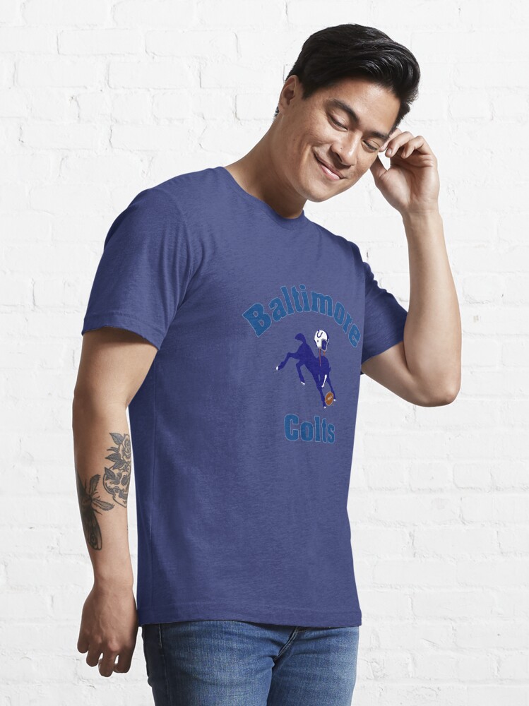 BALTIMORE COLTS Vintage Retro Style Graphic Tee Short-Sleeve