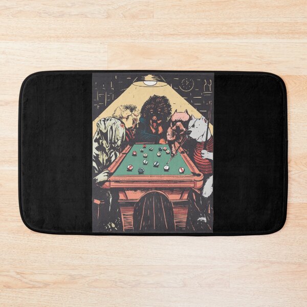 Item preview, Dogs Playing Pool designed and sold by Hoiho Adventure Shirts.