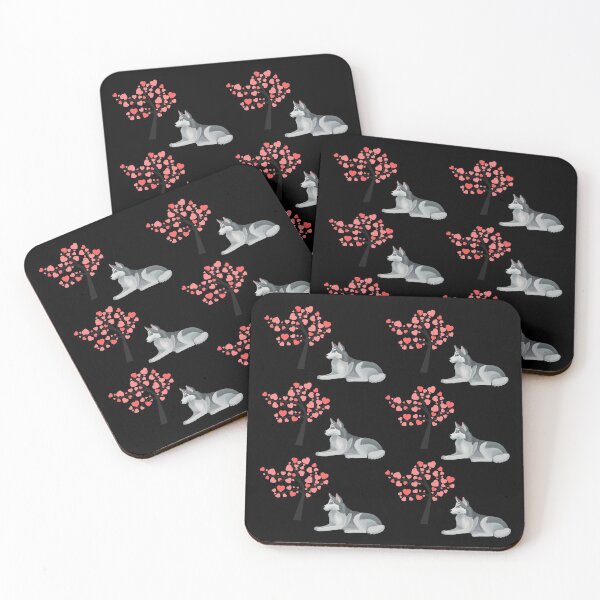 Item preview, siberian husky dog pattern with tree designed and sold by Maful.