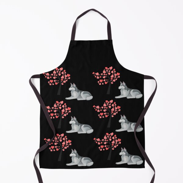 Item preview, siberian husky dog pattern with tree designed and sold by Maful.