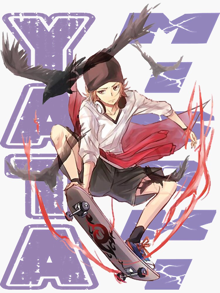 Skateboard Freestyle - Misaki Yata K Project Anime Art | Greeting Card