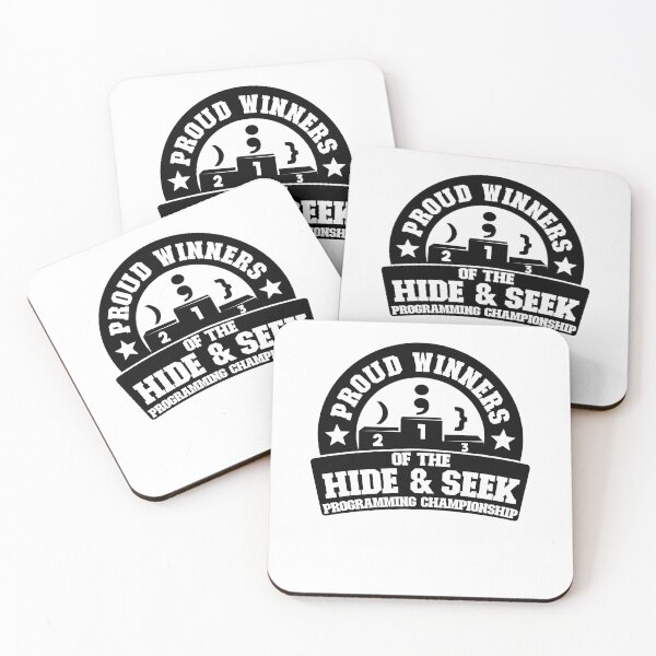 Item preview, Winners Hide & Seek Programming Championship Gift designed and sold by Stronzi.