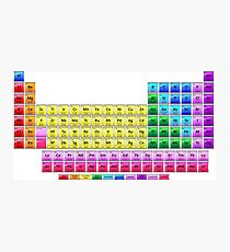 Shiny Periodic Table with 118 Elements Photographic Print