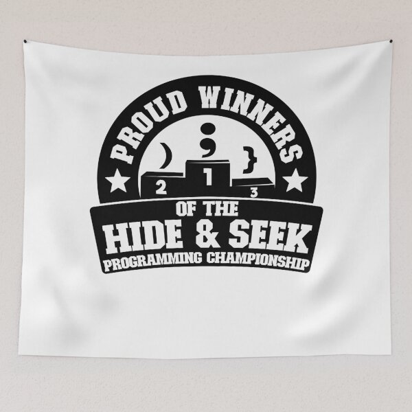 Item preview, Winners Hide & Seek Programming Championship Gift designed and sold by Stronzi.