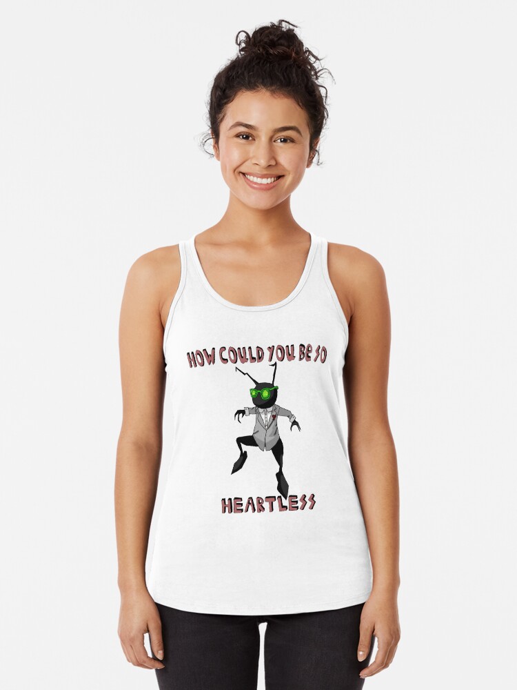 Thumbnail 1 of 3, Racerback Tank Top, How Could You Be So Heartless designed and sold by grantthegreat68.
