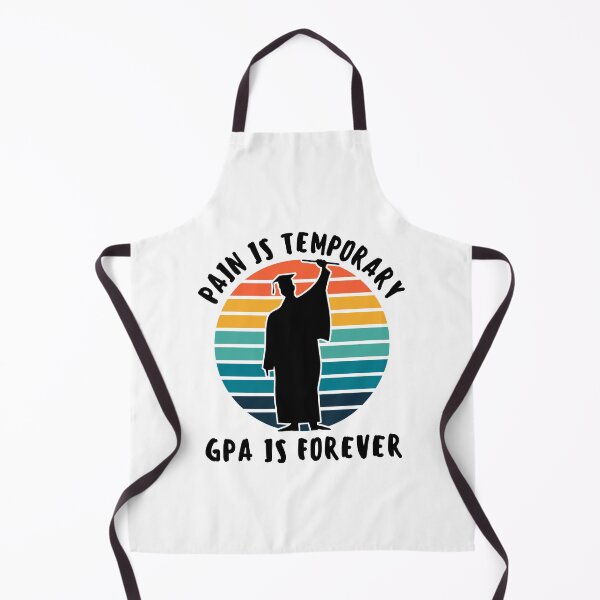 Item preview, Pain is temporary GPA is forever graduation retro sunset #Black text designed and sold by Happy-PrintZ.