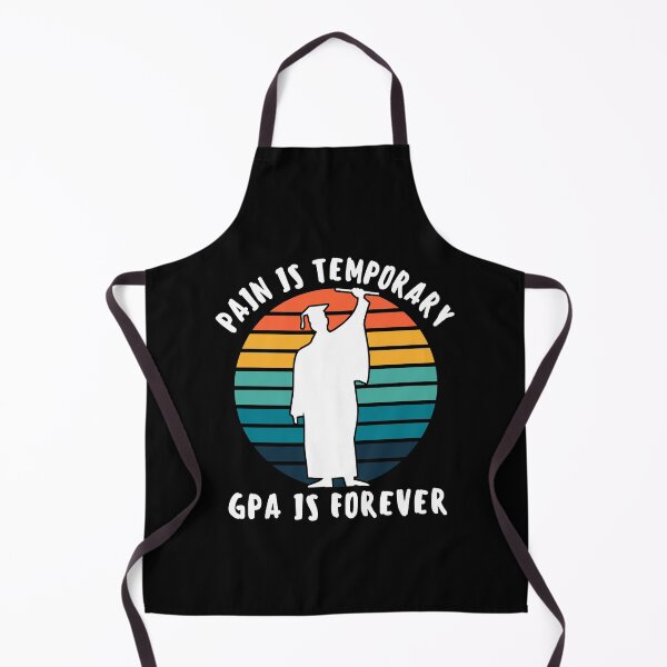 Item preview, Pain is temporary GPA is forever graduation retro sunset #Whitetext designed and sold by Happy-PrintZ.