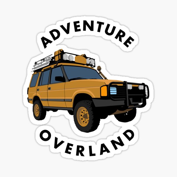 2x Off Road 4x4 Divertido Calcomanía Pegatinas GRÁFICOS Isla de Man Land Rover Defender Disco 