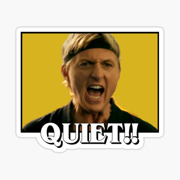 Cobra Kai Silencio - Cobra Kai Pegatina