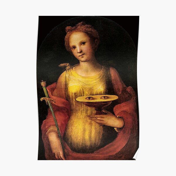 Saint Lucia by Domenico Beccafumi Poster