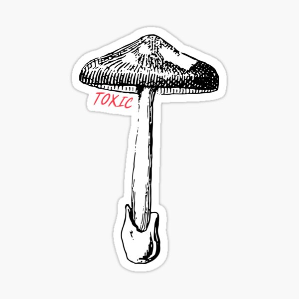Item preview, Simple Toxic Mushroom Design  designed and sold by SPixelotCo.