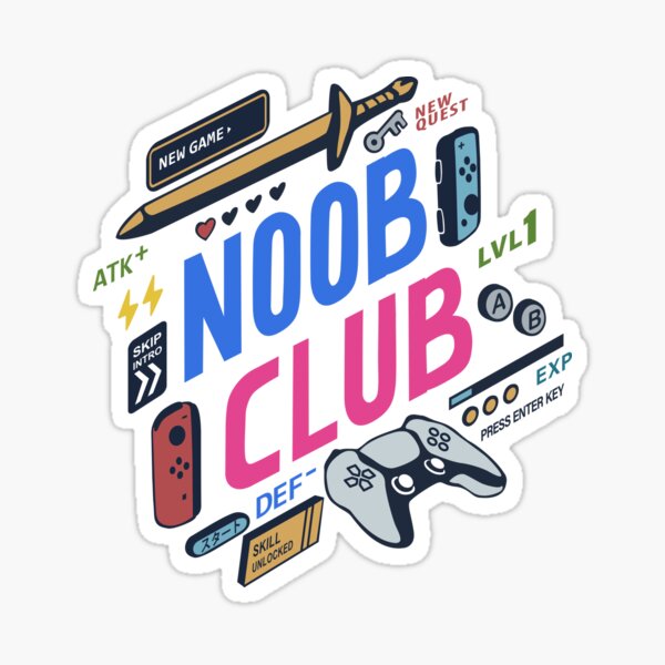 Noob Gaming Stickers Redbubble - n00bie roblox avatar small
