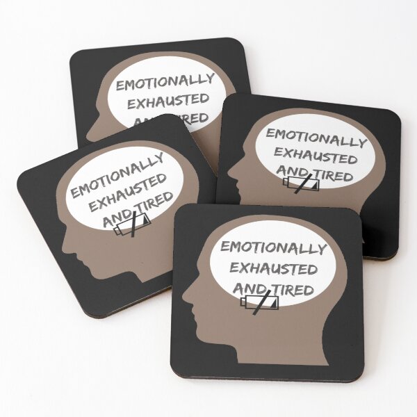Item preview, Emotionally exhausted and tired depression quotes designed and sold by Simi2020.