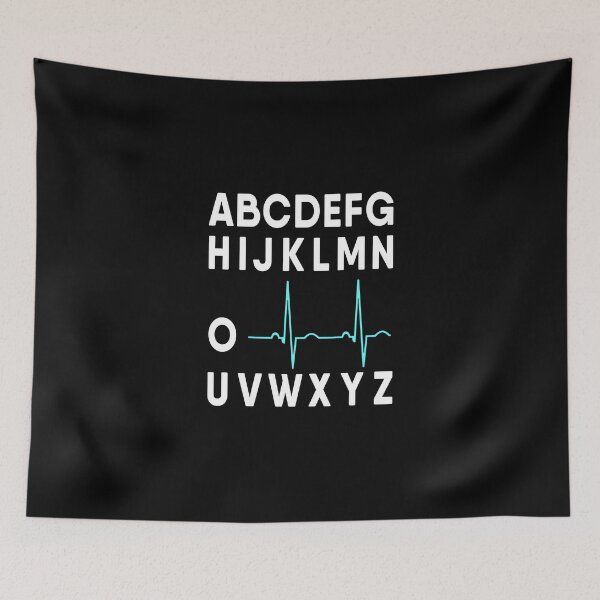 Item preview, Ekg Alphabet Heartbeat Line Doctor Cardiology Gift Nurse Ecg designed and sold by ccombercor.