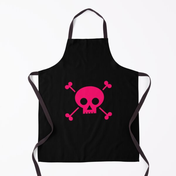 The Pink Punk Theory Poison Pirate Skull Apron