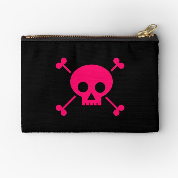 The Pink Punk Theory Poison Pirate Skull Zipper Pouch