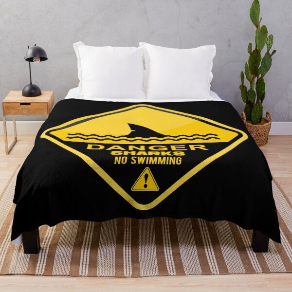 Item preview, Danger Sharks No Swimming designed and sold by cotros.