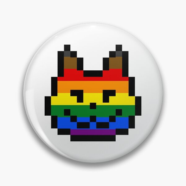 Artikelvorschau, Philly Pride Pixelkatze entworfen und verkauft von BabbageArts.
