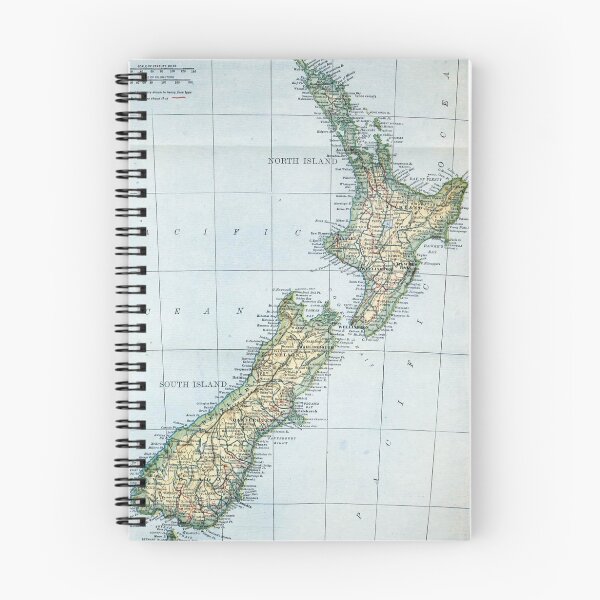 Item preview, Vintage Map of New Zealand (1921) designed and sold by BravuraMedia.