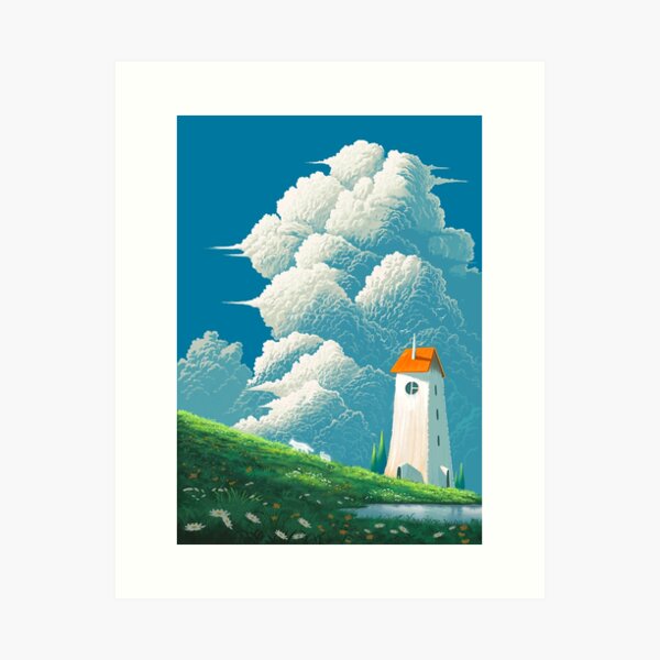 Spirits of the pond relaxing view Art Print