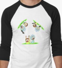 Rick and Morty vs Rick and Morty Men's Baseball Âľ T-Shirt