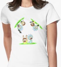 Rick and Morty vs Rick and Morty Women's Fitted T-Shirt