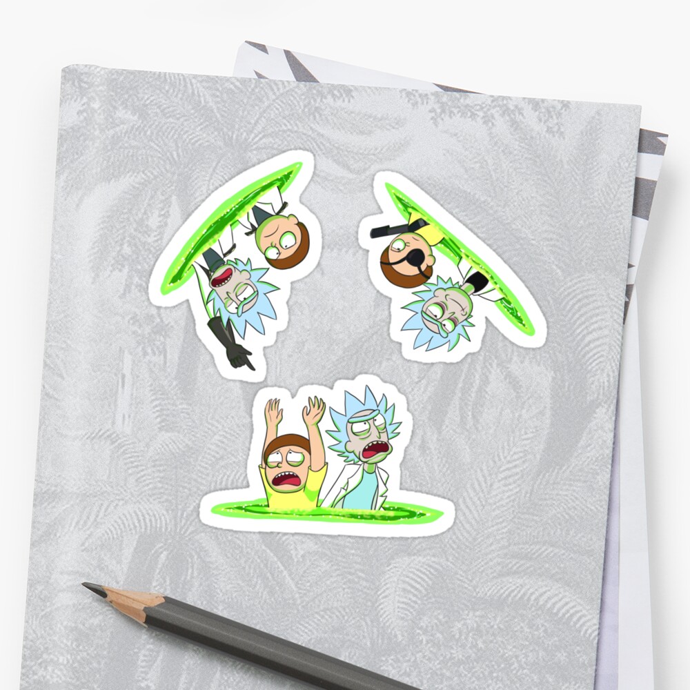 Rick and Morty vs Rick and Morty Sticker by Gintoki23