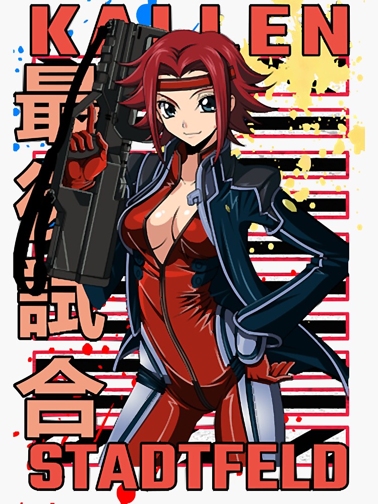 Kallen Stadtfeld Code Geass Kōdo Giasu Hangyaku No Rurūshu Sticker For Sale By Wsleslie89 4177