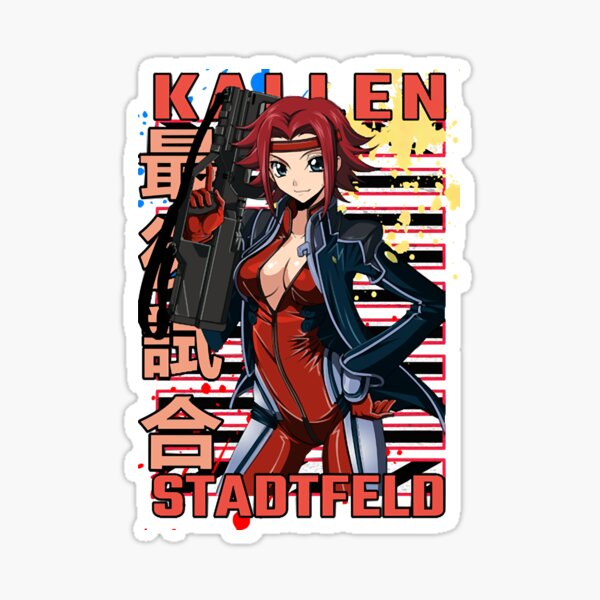 Kallen Stadtfeld Code Geass Kōdo Giasu Hangyaku No Rurūshu Sticker For Sale By Wsleslie89 5791