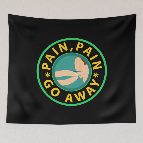 Item preview, acupuncture, pain pain go away designed and sold by doctors-apparel.