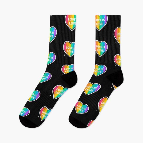 Item preview, LGBTQ+ Pride Rainbow Heart Love Design designed and sold by HolidayTees.