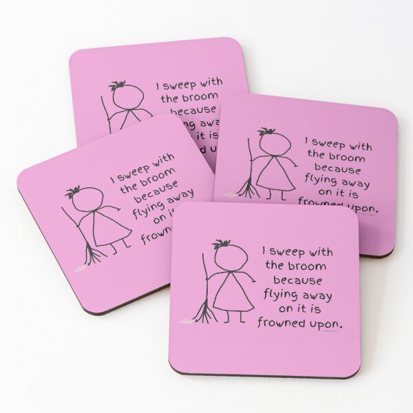Item preview, I Sweep With the Broom Because Flying Away On it is Frowned Upon designed and sold by SavvyCleaner.
