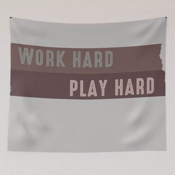 Item preview, Work Hard Play Hard designed and sold by DegenGamers.