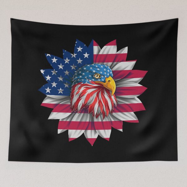 Item preview, Sunflower American Flag Shirt - American Independence Day designed and sold by taogiauco.